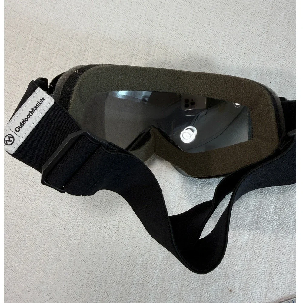 Master Ski Anti Glare Goggles Unisex OS Black/Silver Mirrored EUC Outdoor Gear